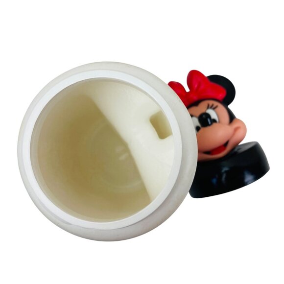 Disney 3D Minnie Mouse Vintage 90s Plastic Water Bottle 13" Nostalgia Retro - Picture 9 of 9